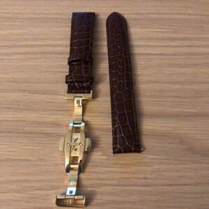 COPY - Bulova brown leather watch strap